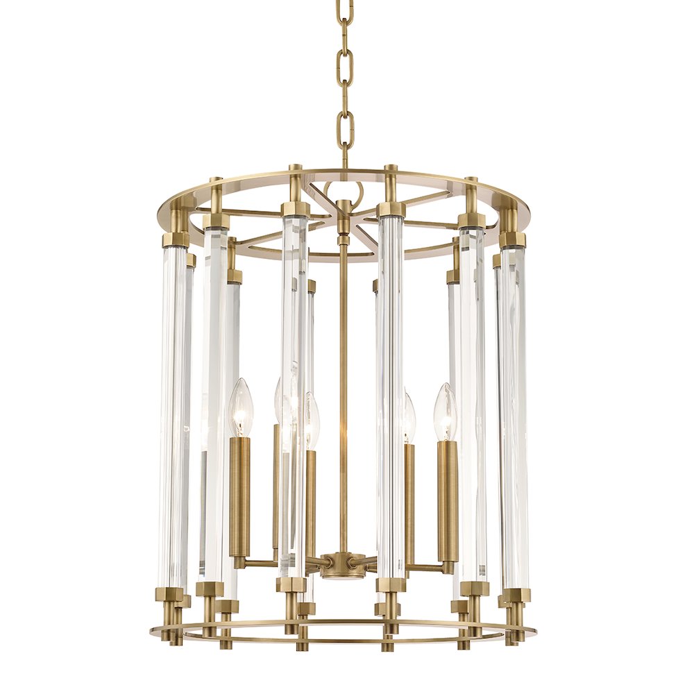 Haddon Lantern, Aged Brass. Picture 1