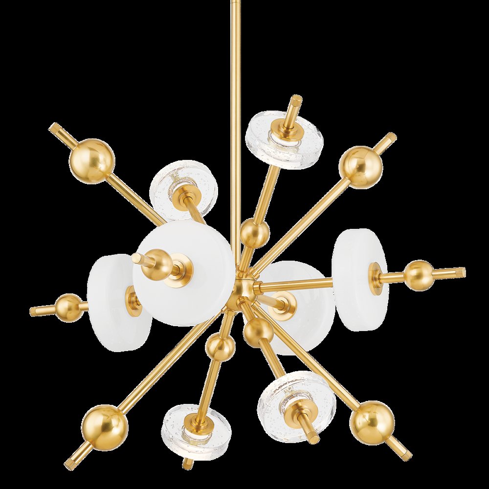 Maynard Chandelier, Aged Brass. Picture 1