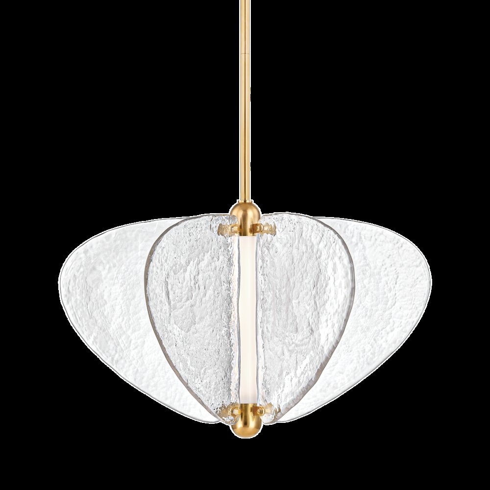 Freya Chandelier, Vintage Brass. Picture 1