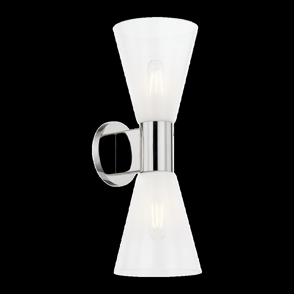 Alma Wall Sconce, Polished Nickel. Picture 1
