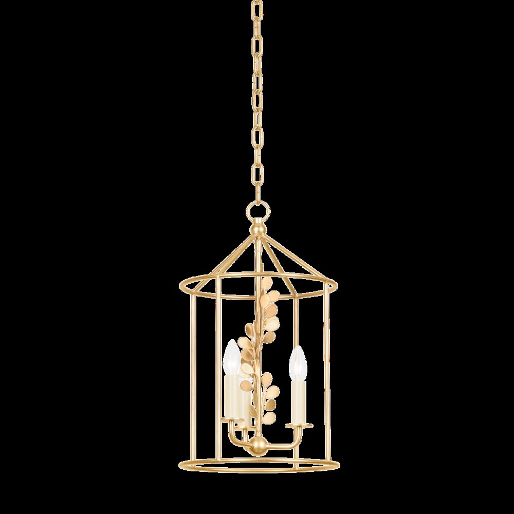 Adrienne Lantern, Vintage Gold Leaf. Picture 1