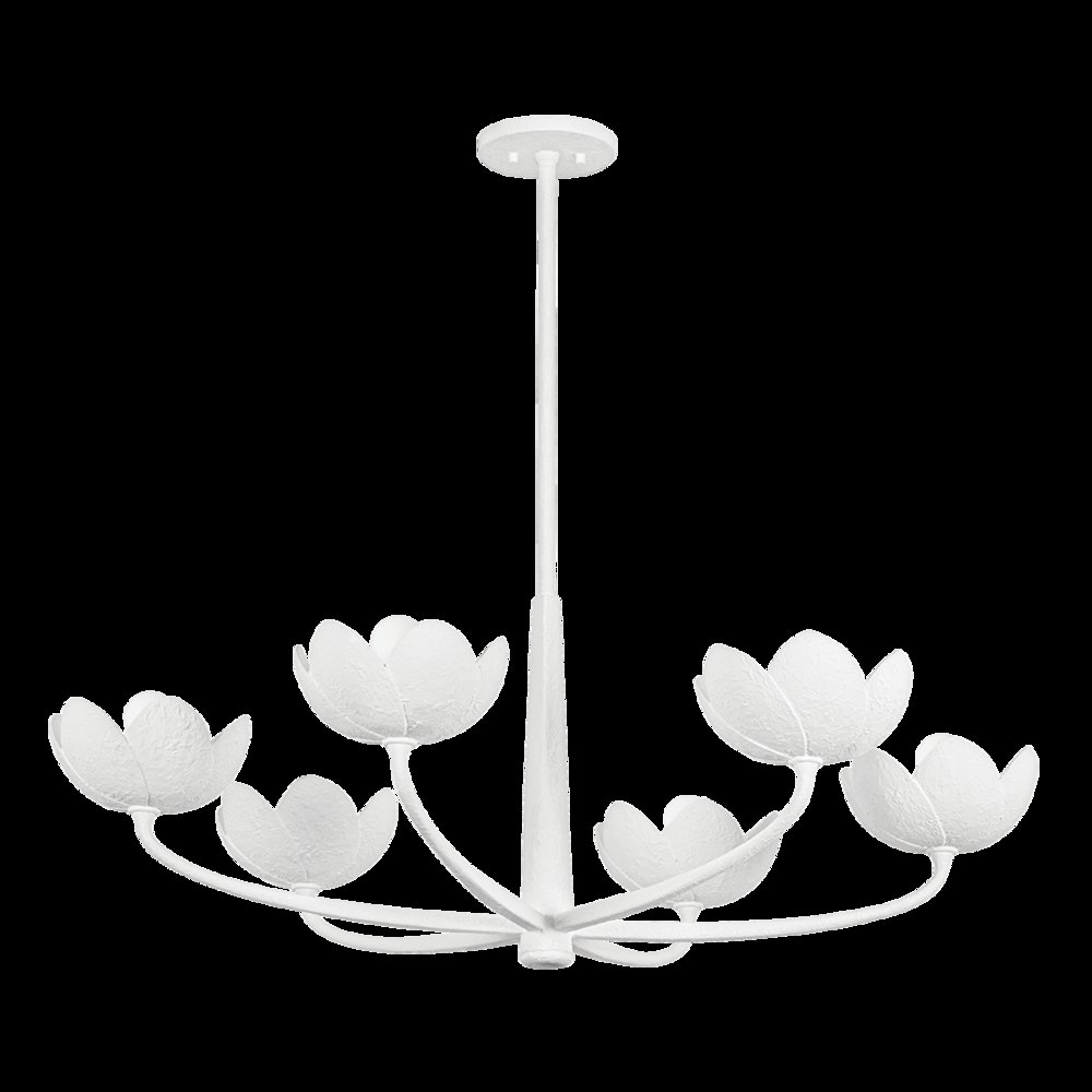 Arcata Chandelier, Gesso White. Picture 1