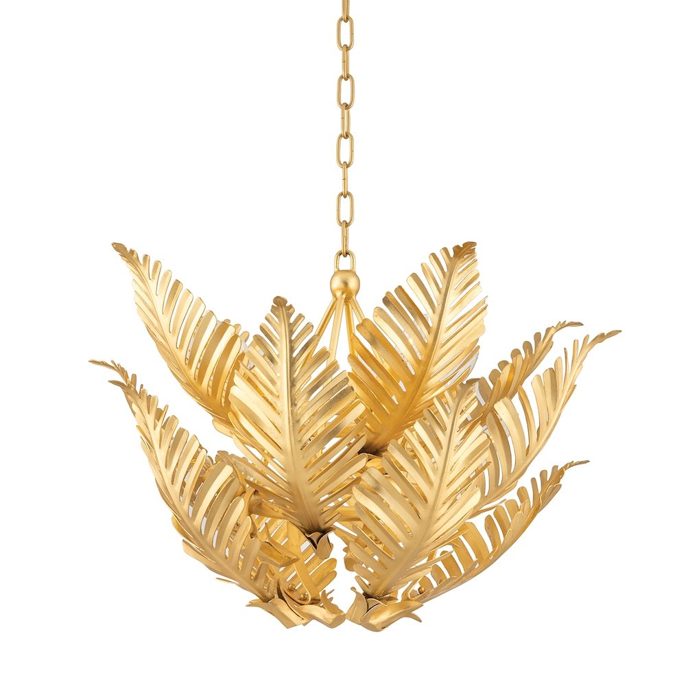 Tropicale Pendant In Gold Leaf Color. Picture 1