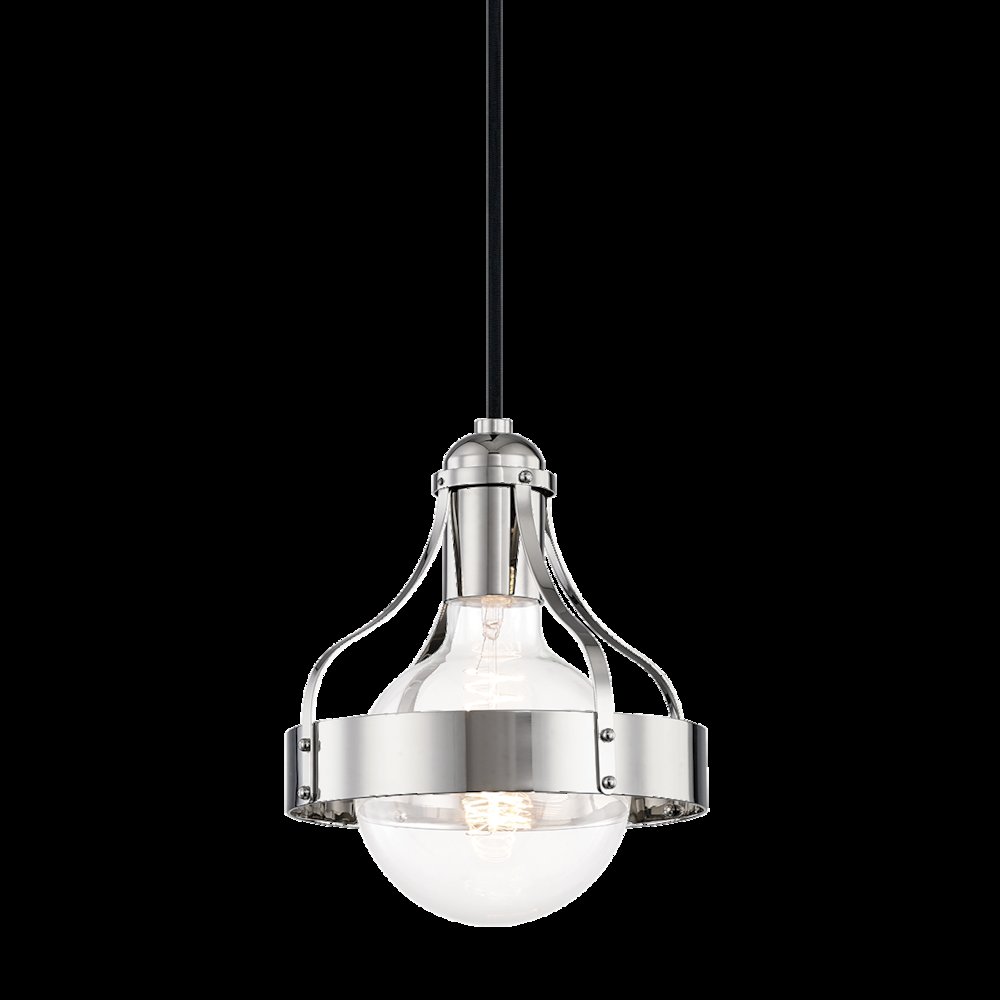 Violet Pendant, Polished Nickel. Picture 1