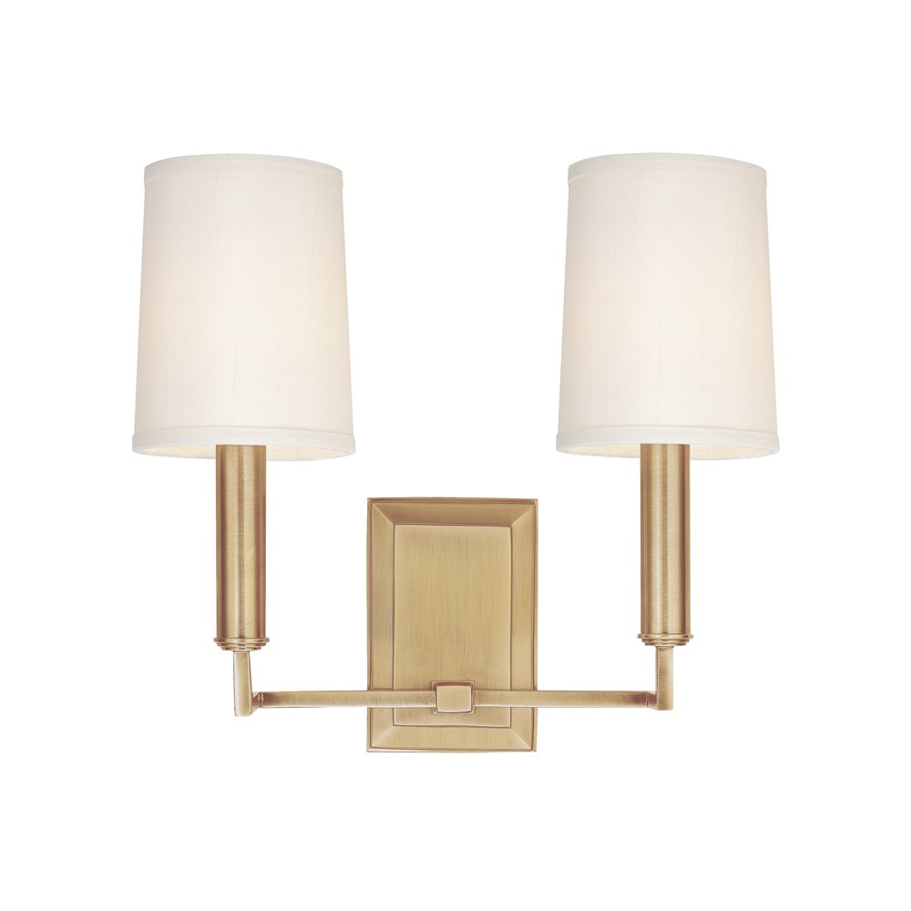 Clinton Wall Sconce, Aged Brass. Picture 1