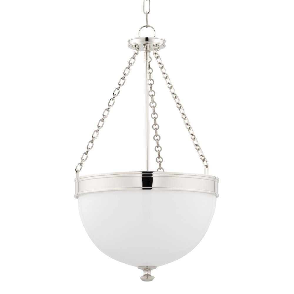 Barrington Pendant In Polished Nickel Color. Picture 1