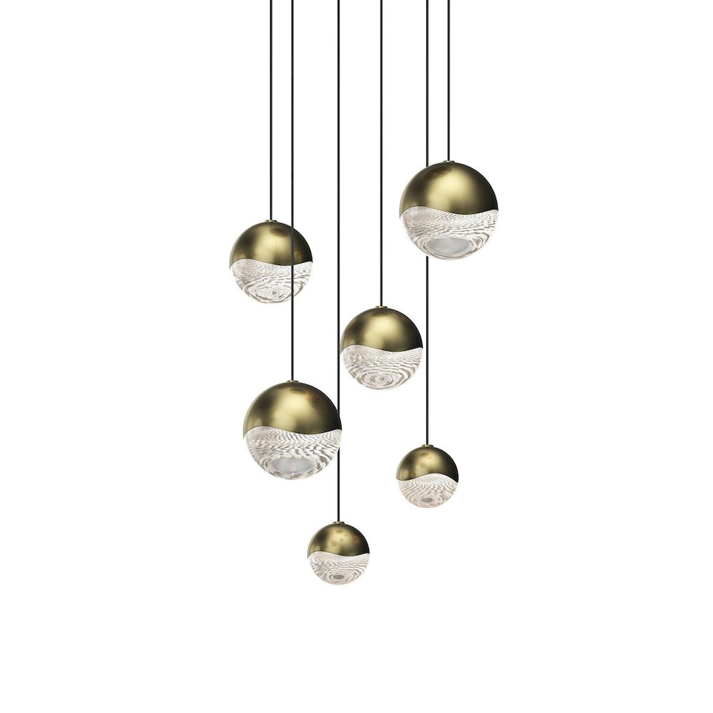 Grapes Pendant, Brass. Picture 1