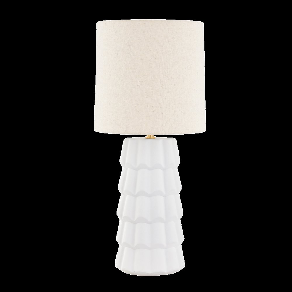 Maisie Table Lamp, Aged Brass. Picture 1