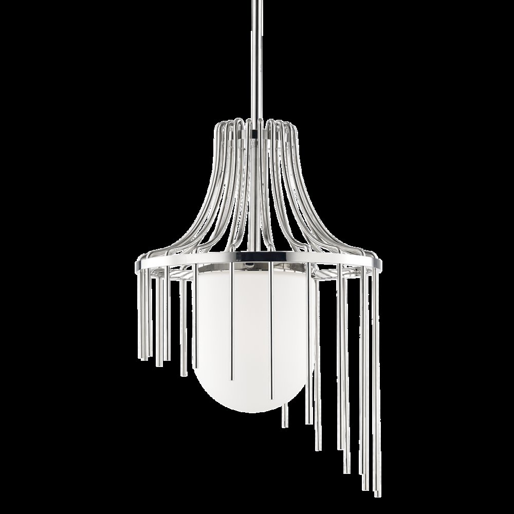 Kylie Pendant, Polished Nickel. Picture 1