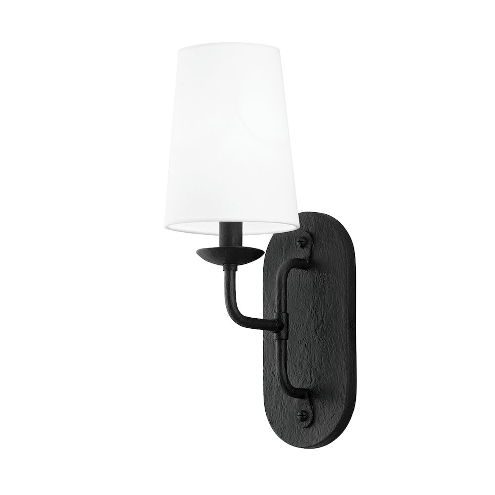 Moe Wall Sconce, Black Iron. Picture 1