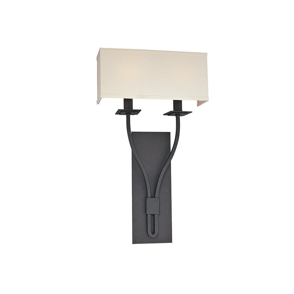 Palladium Wall Sconce, Texture Black. Picture 1