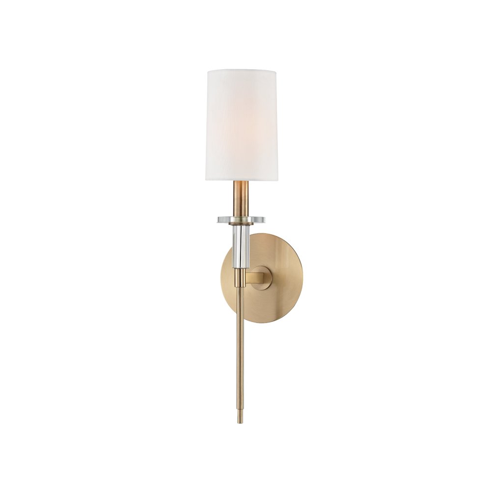 Amherst Wall Sconce, Aged Brass. Picture 1