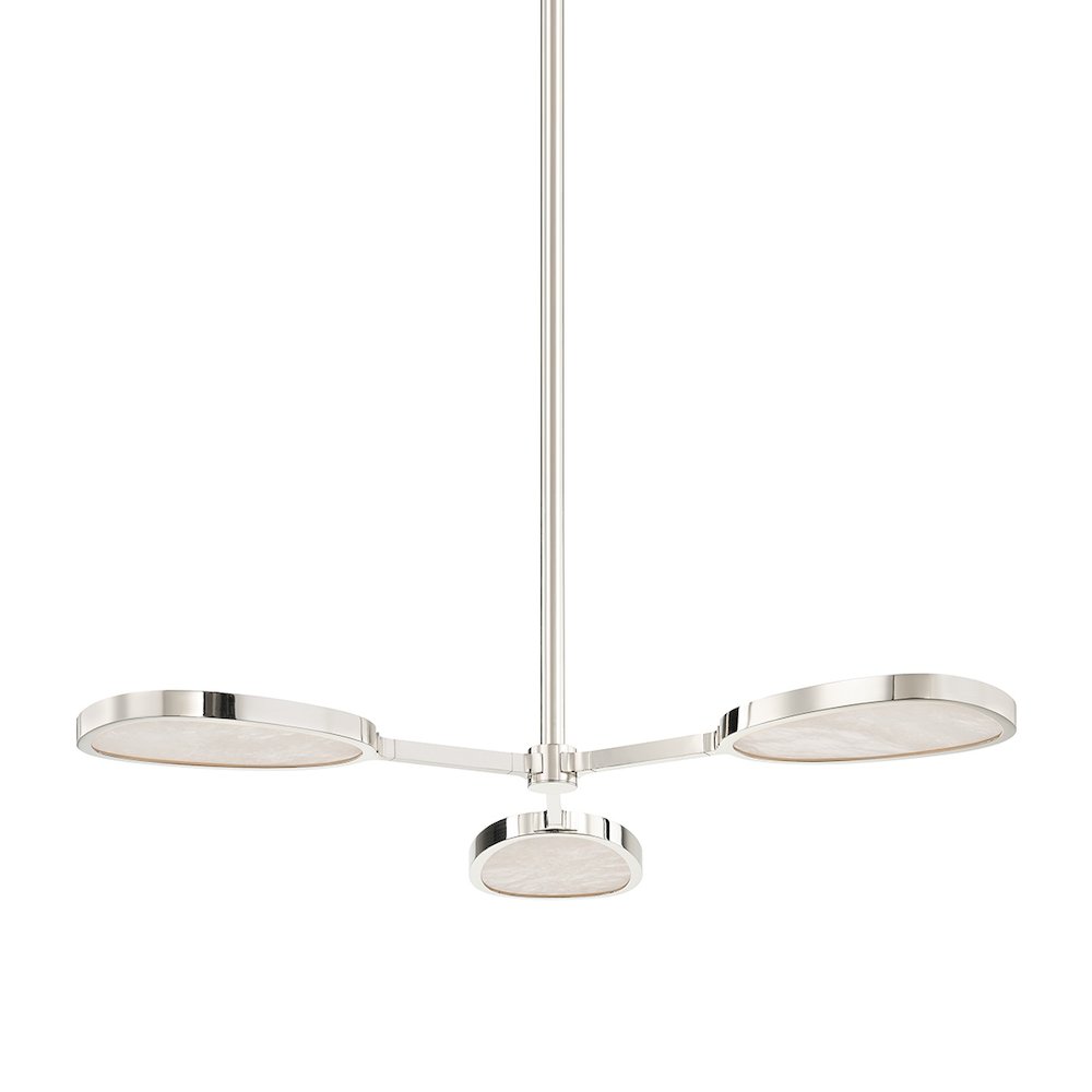 Patras Chandelier In Burnished Nickel Color. Picture 1