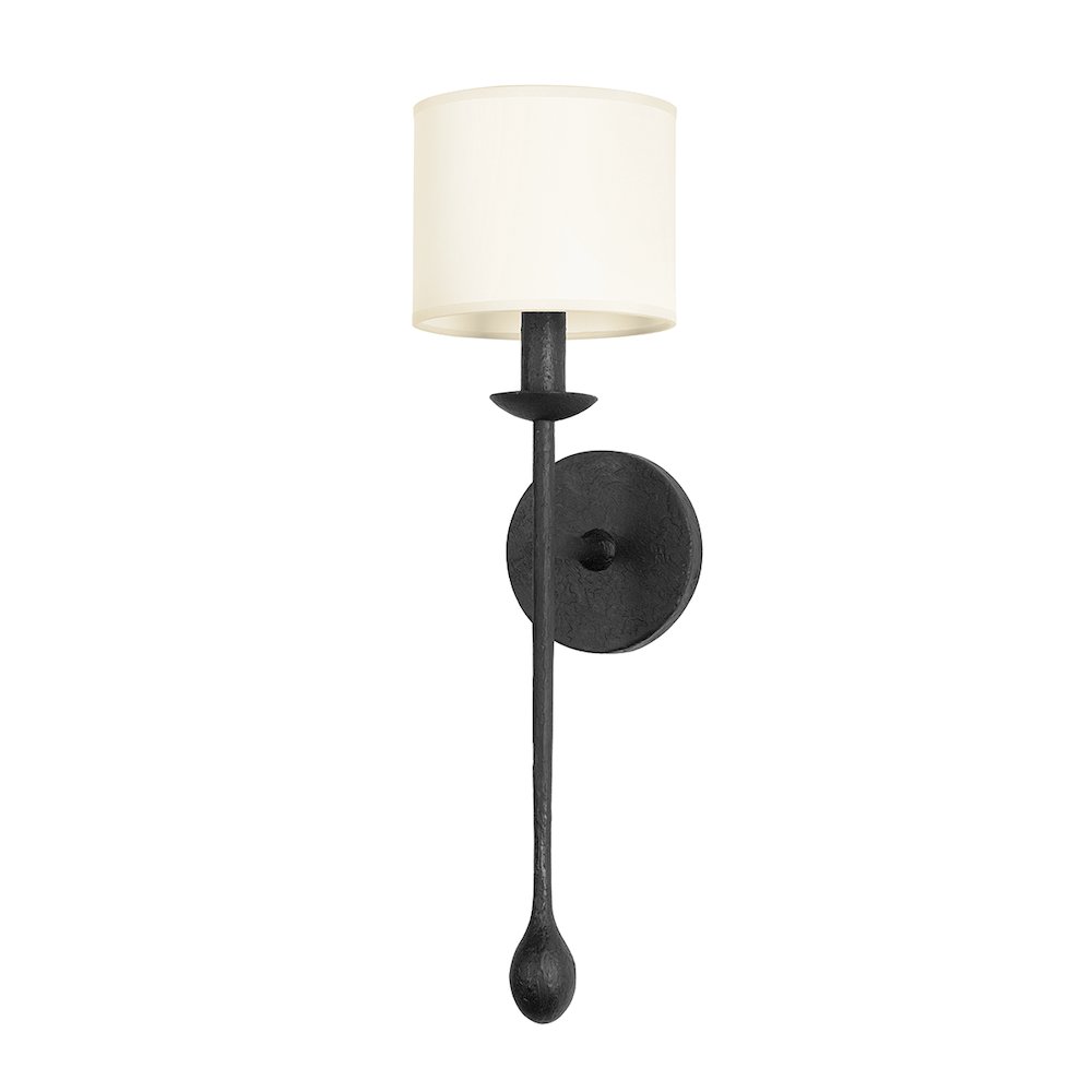 Osmond Wall Sconce, Black Iron. Picture 1