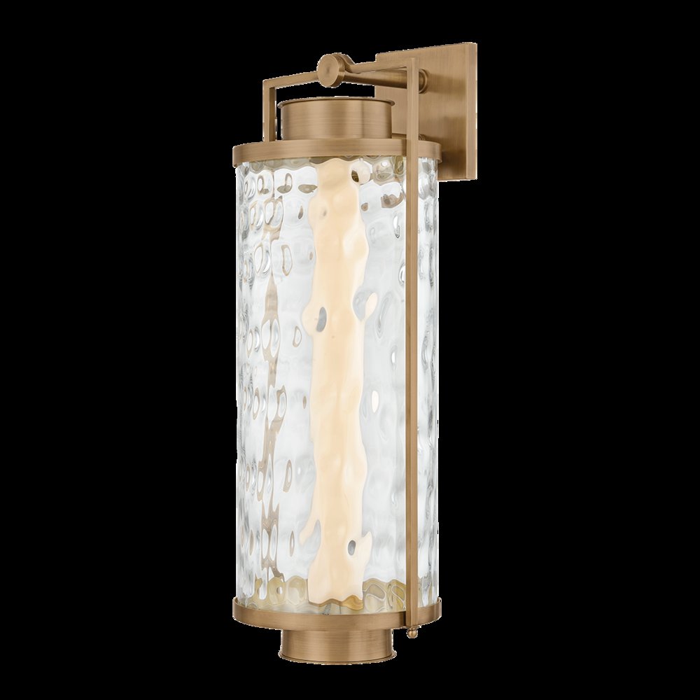 Haddock Wall Sconce, Patina Brass. Picture 1