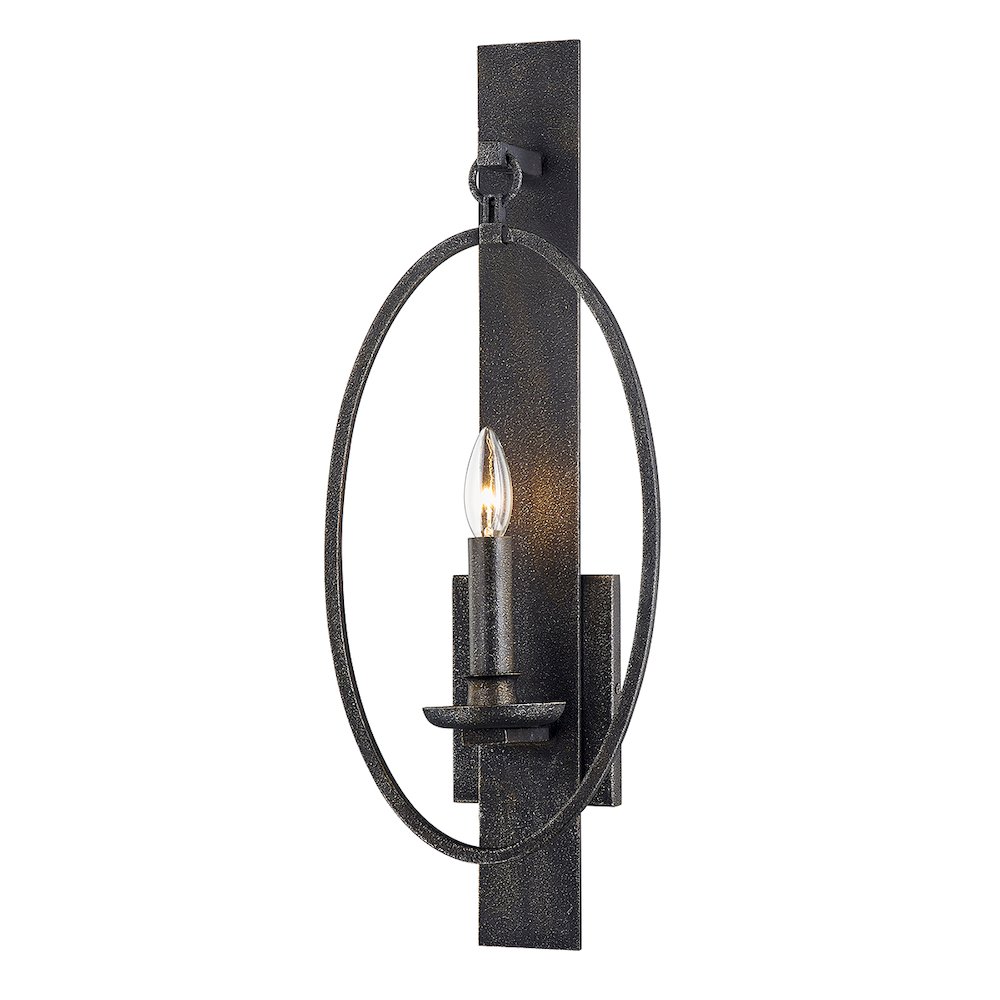 Baily Wall Sconce, Aged Pewter. Picture 1