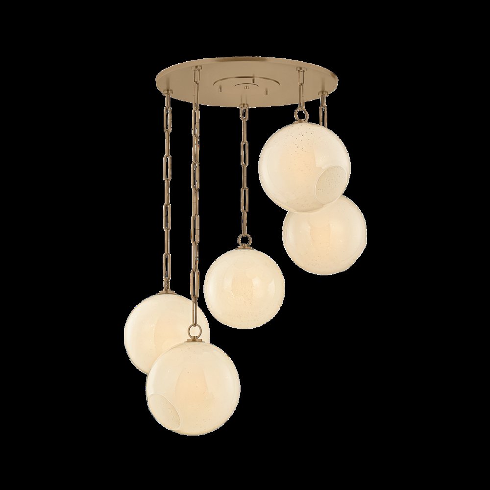 Bramble Chandelier, Patina Brass. Picture 1