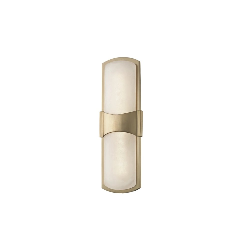 Valencia Wall Sconce In Aged Brass Color. Picture 1