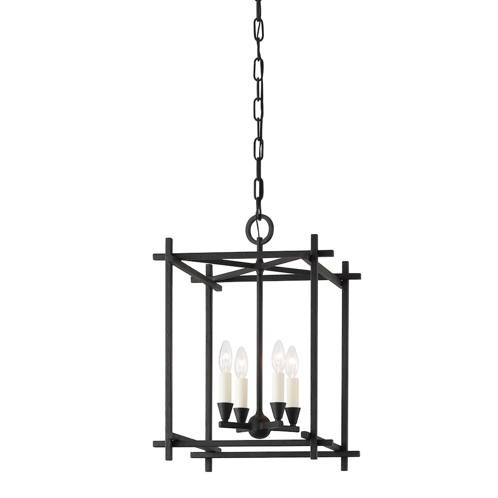 Huck Lantern, Black Iron. Picture 1