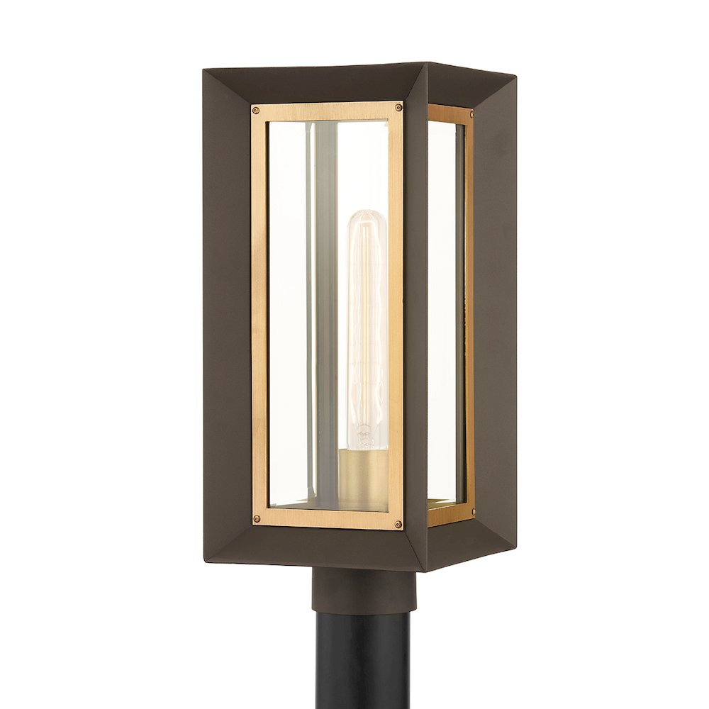 Lowry Exterior Post, Textured Bronze. Picture 1