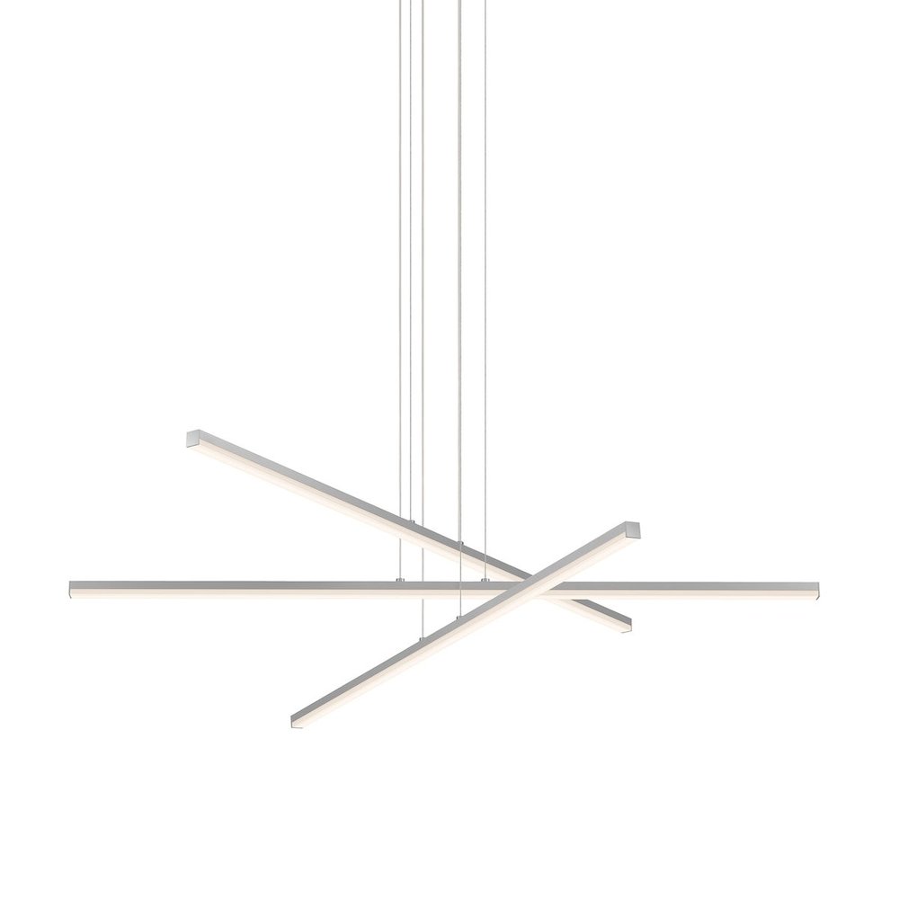 Stix Pendant, Bright Satin Aluminum. Picture 1