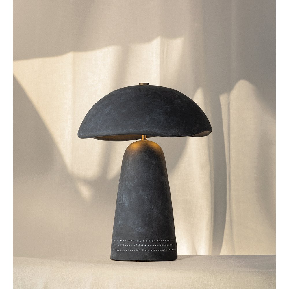Soloma Table Lamp, Patina Brass. Picture 2