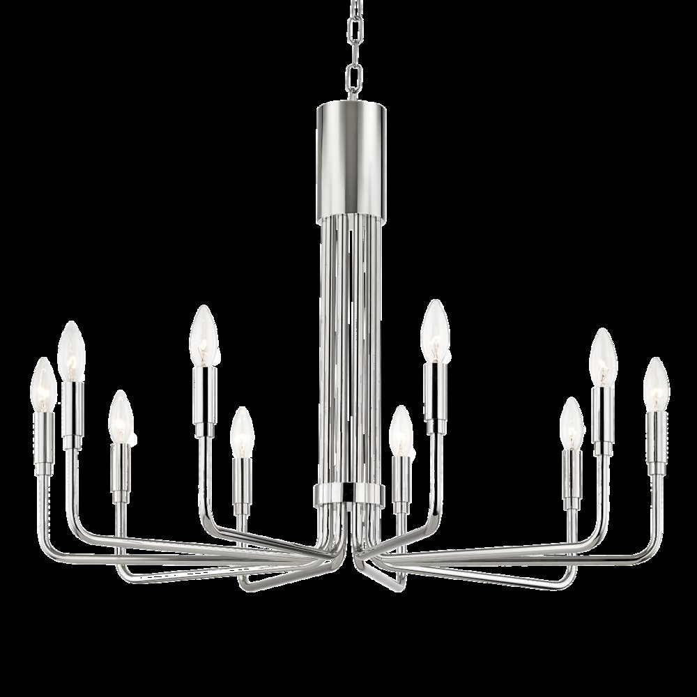 Brigitte Chandelier, Polished Nickel. Picture 1