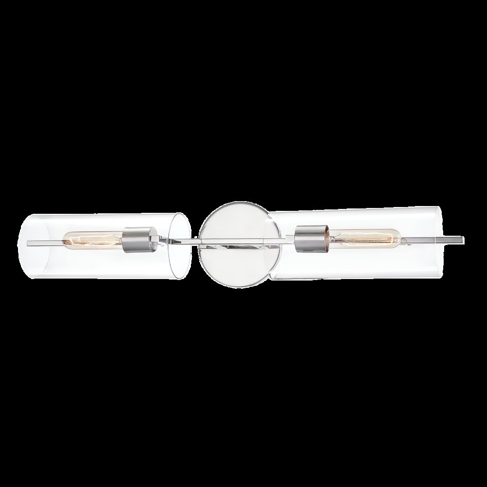 Ariel Wall Sconce, Polished Nickel. Picture 1