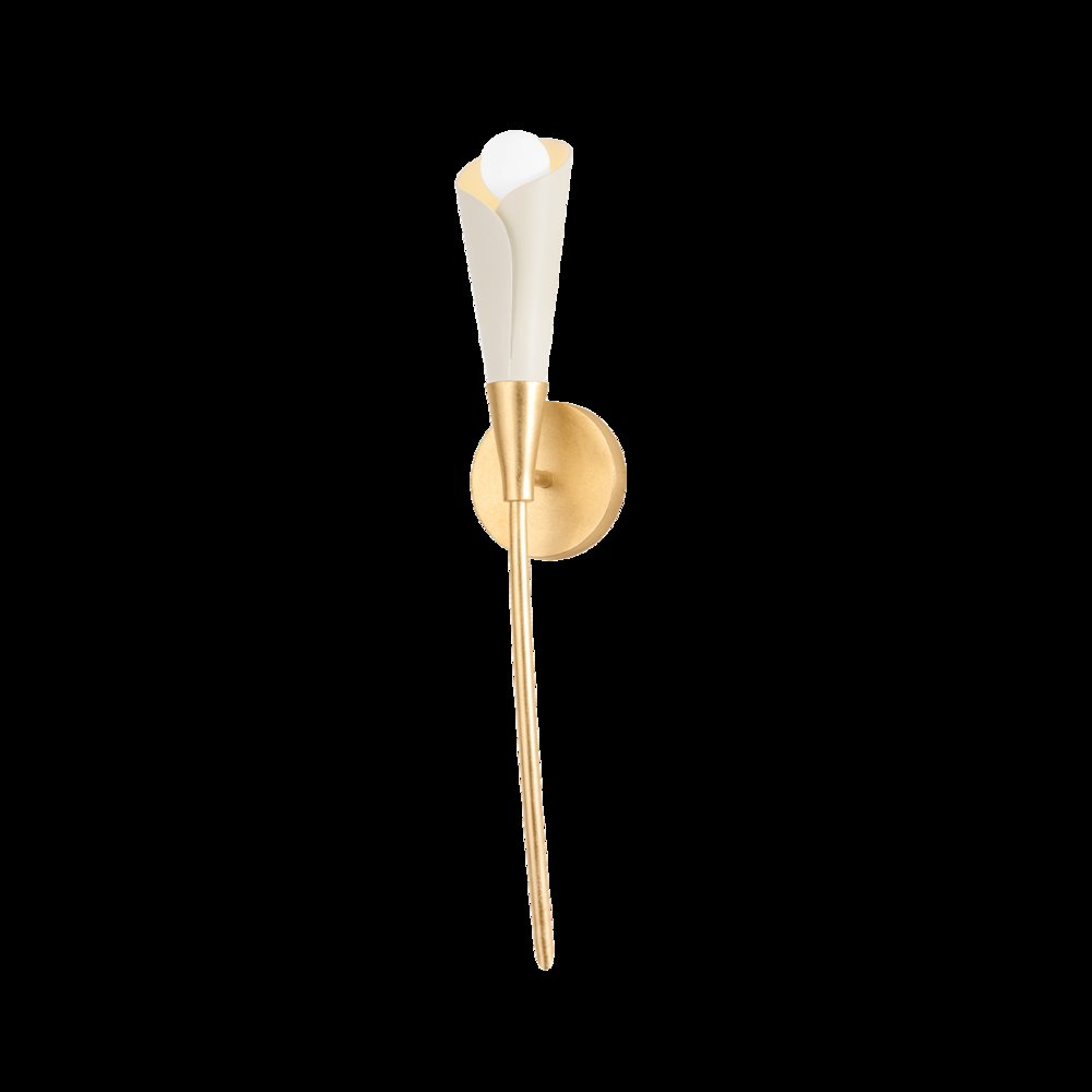 Montrose Wall Sconce, Vintage Gold Leaf. Picture 1