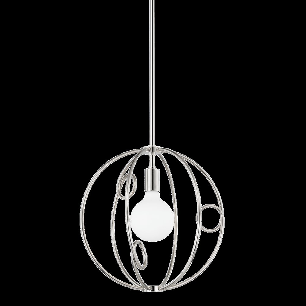 Alanis Pendant, Polished Nickel. Picture 1