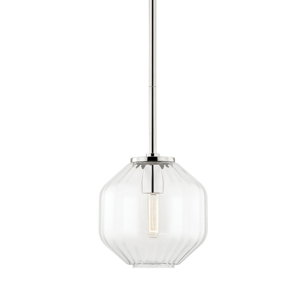 Bennett Pendant, Polished Nickel. Picture 1