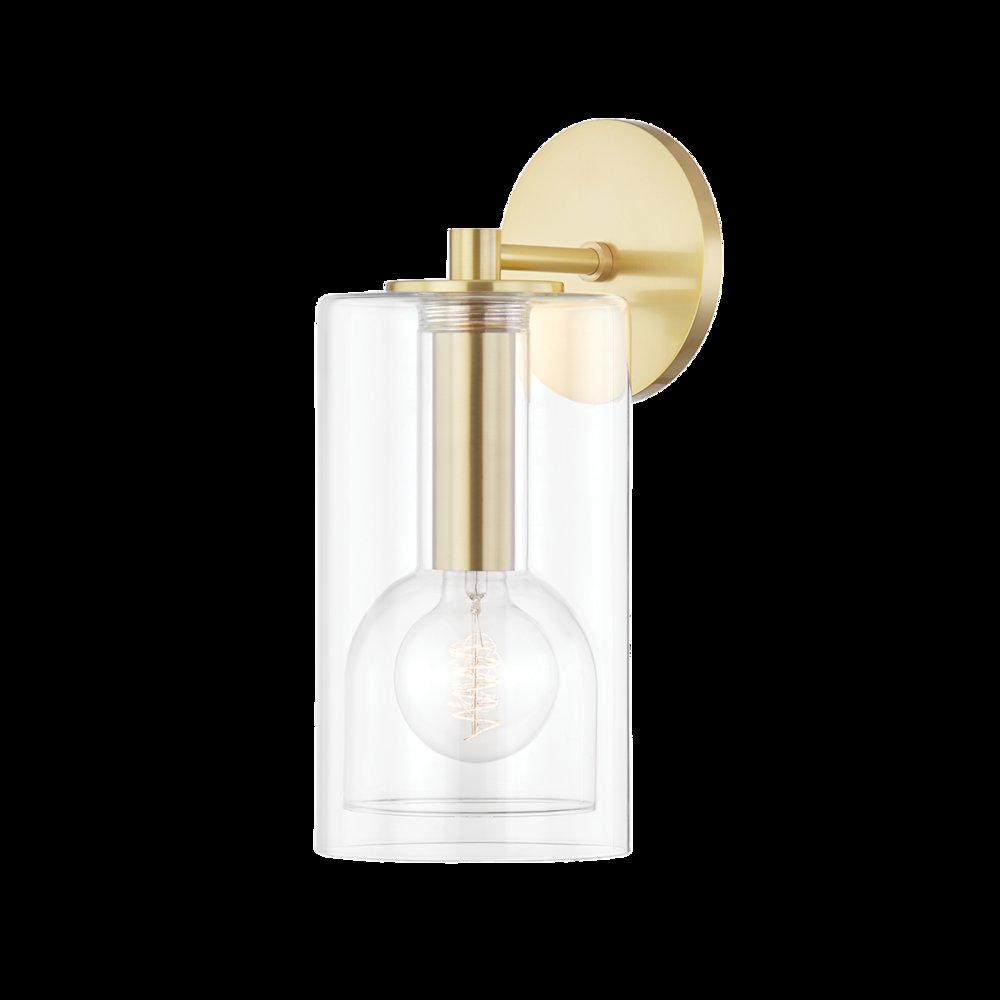Belinda Wall Sconce, Aged Brass. Picture 1