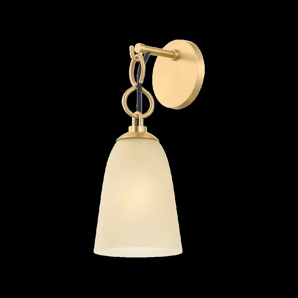 Christine Wall Sconce, Aged Brass. Picture 1