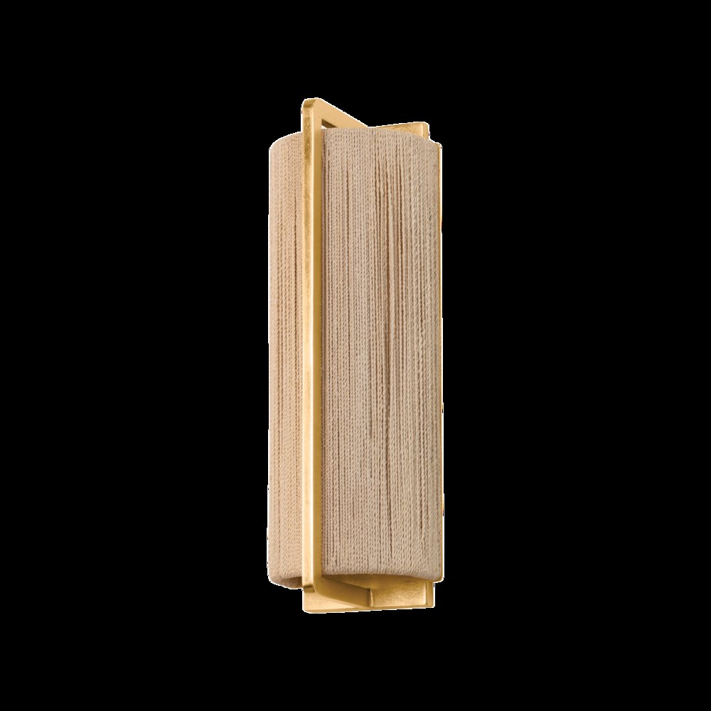 Quebec Wall Sconce, Gold Leaf. Picture 1