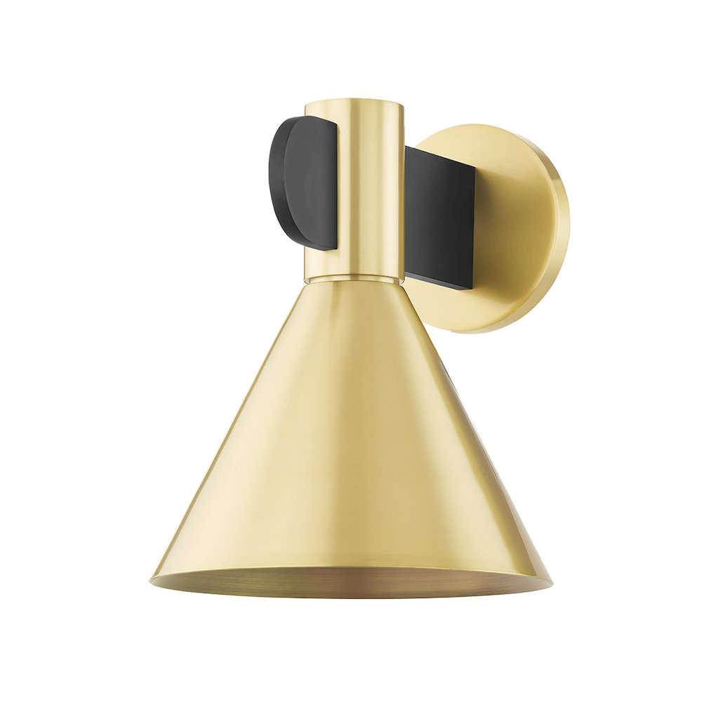 Cranston Wall Sconce, Aged Brass. Picture 1