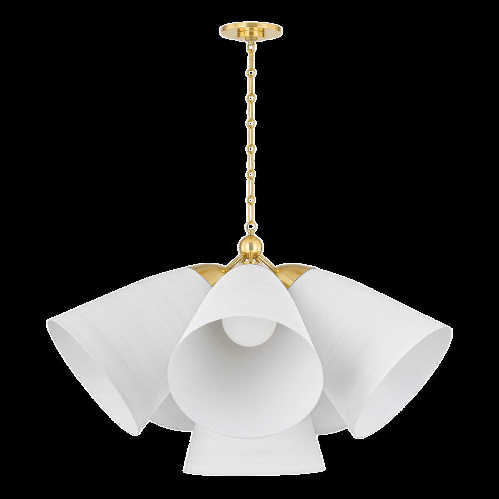 Bronson Chandelier, Aged Brass. Picture 1
