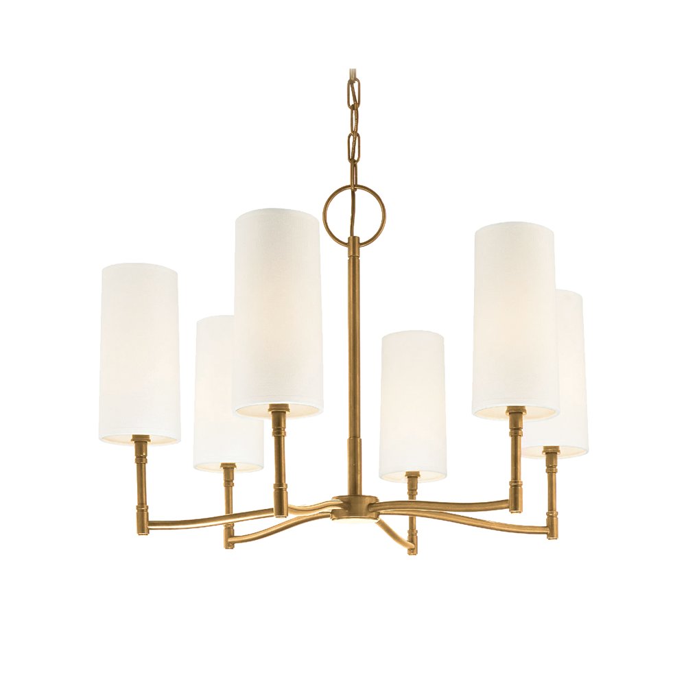 Dillon Chandelier, Aged Brass. Picture 1