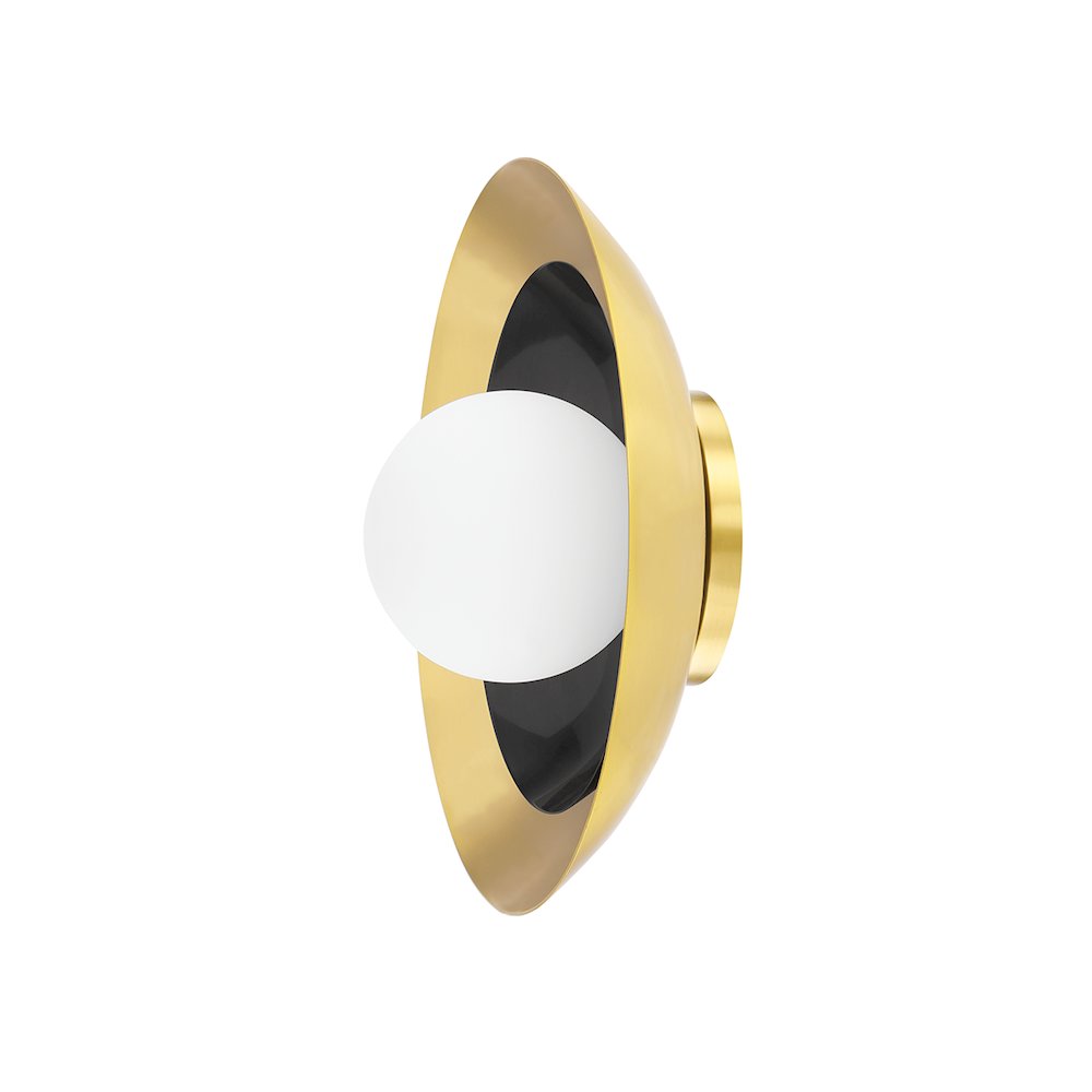 Tobia Wall Sconce, Aged Brass, Old Bronze. Picture 1