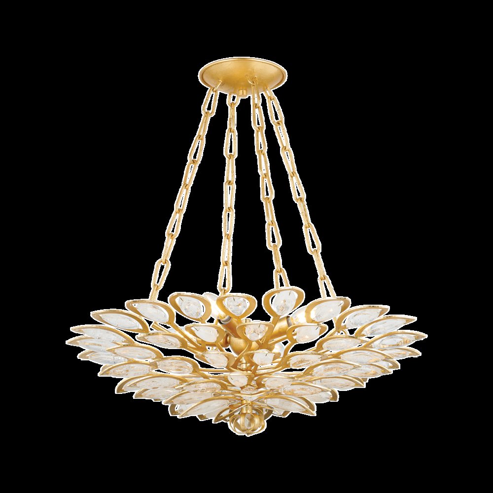 Vittoria Chandelier, Gold Leaf. Picture 1