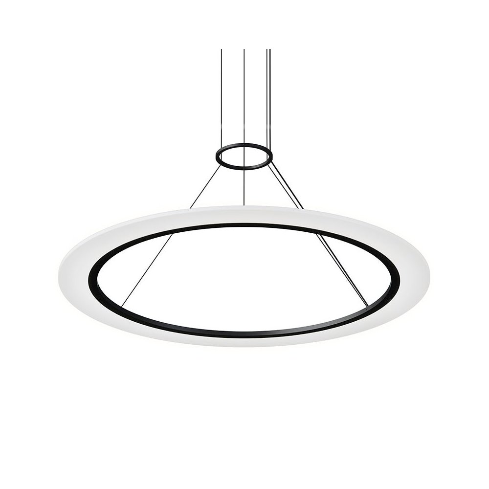 Arctic Rings Pendant, Satin Black. Picture 1