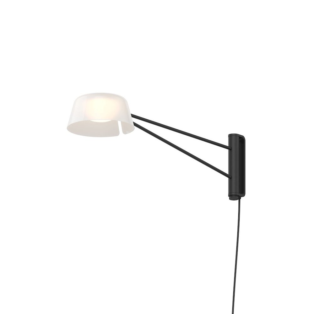 Ray Wall Sconce, Satin Black. Picture 1