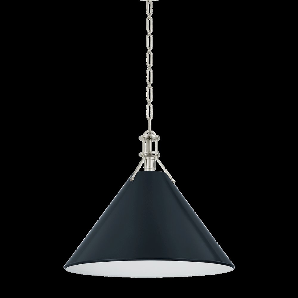 Painted No. 2 Pendant, Polished Nickel. Picture 1