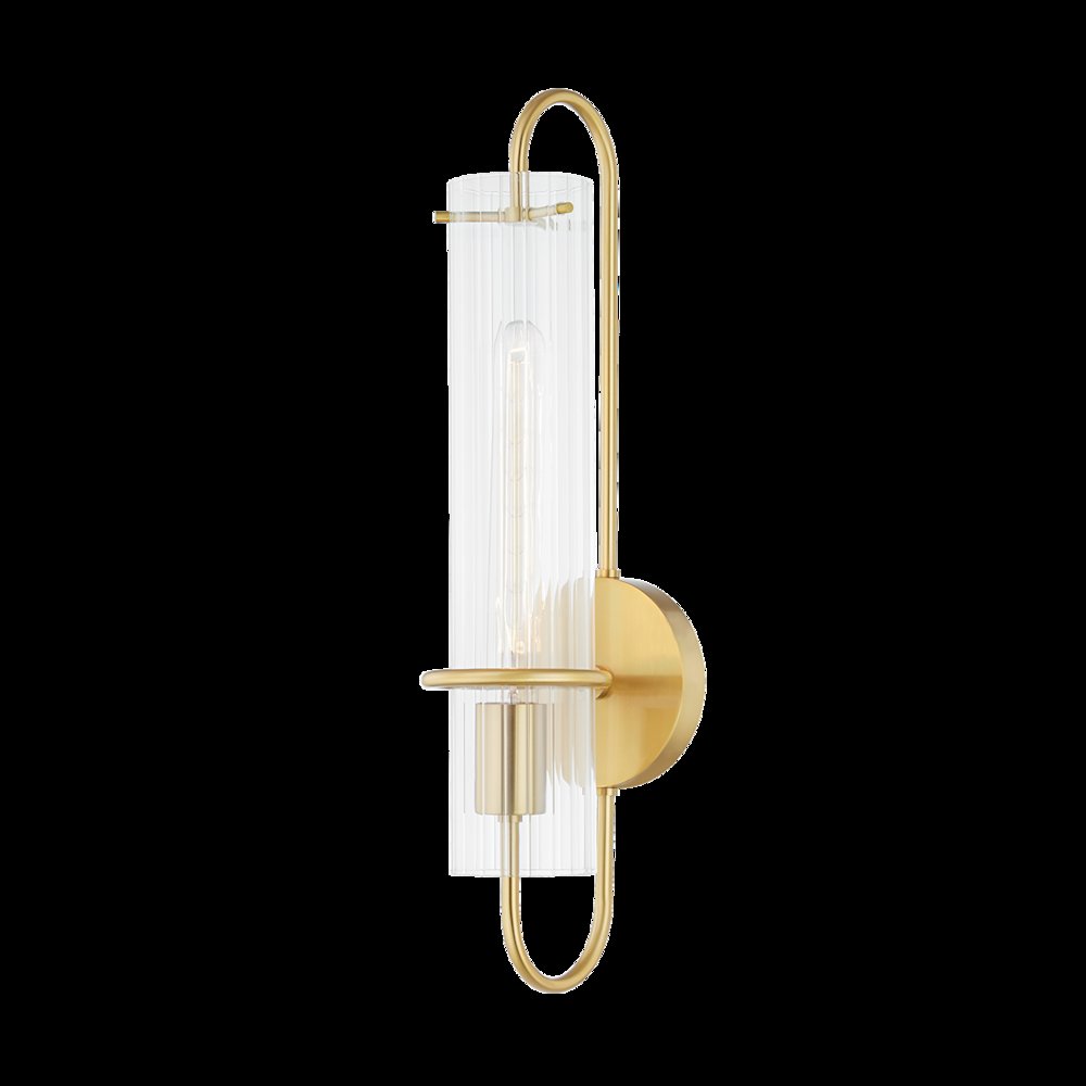 Beck Wall Sconce, Aged Brass. Picture 1