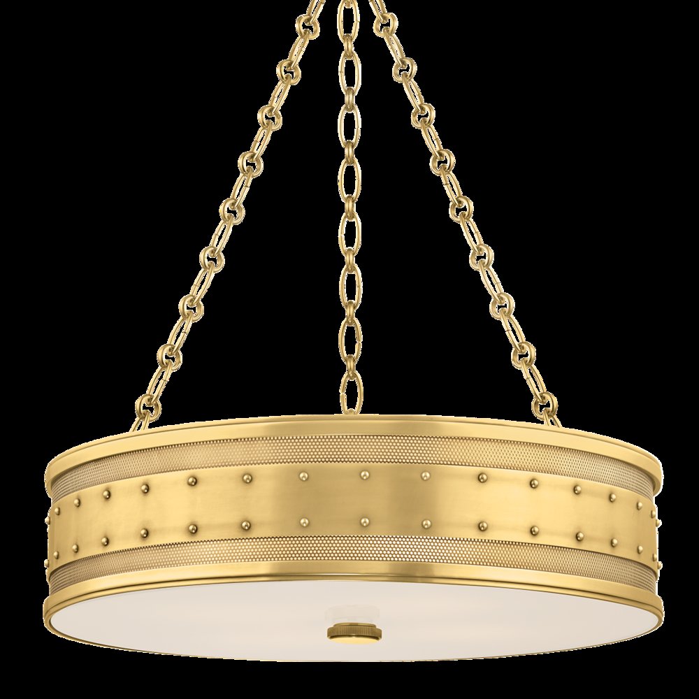 Gaines Chandelier, Aged Brass. Picture 1
