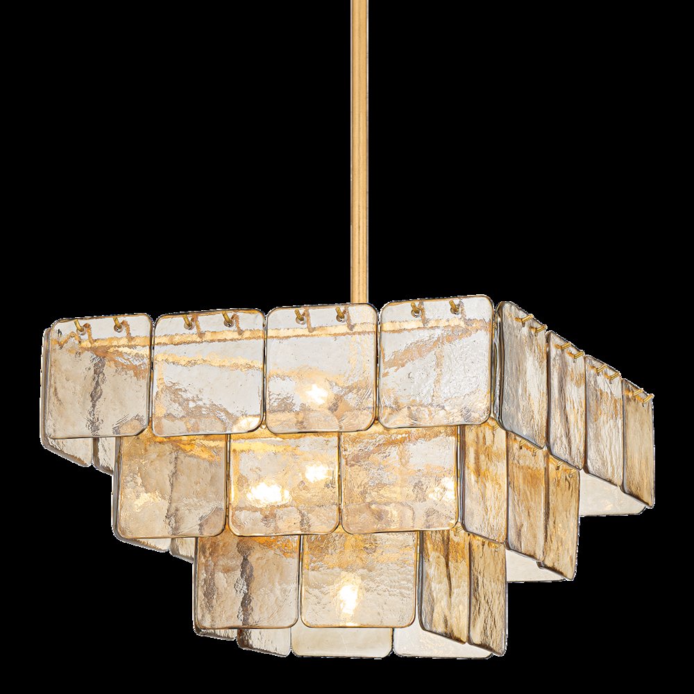 Regal Chandelier, Vintage Gold Leaf. Picture 1