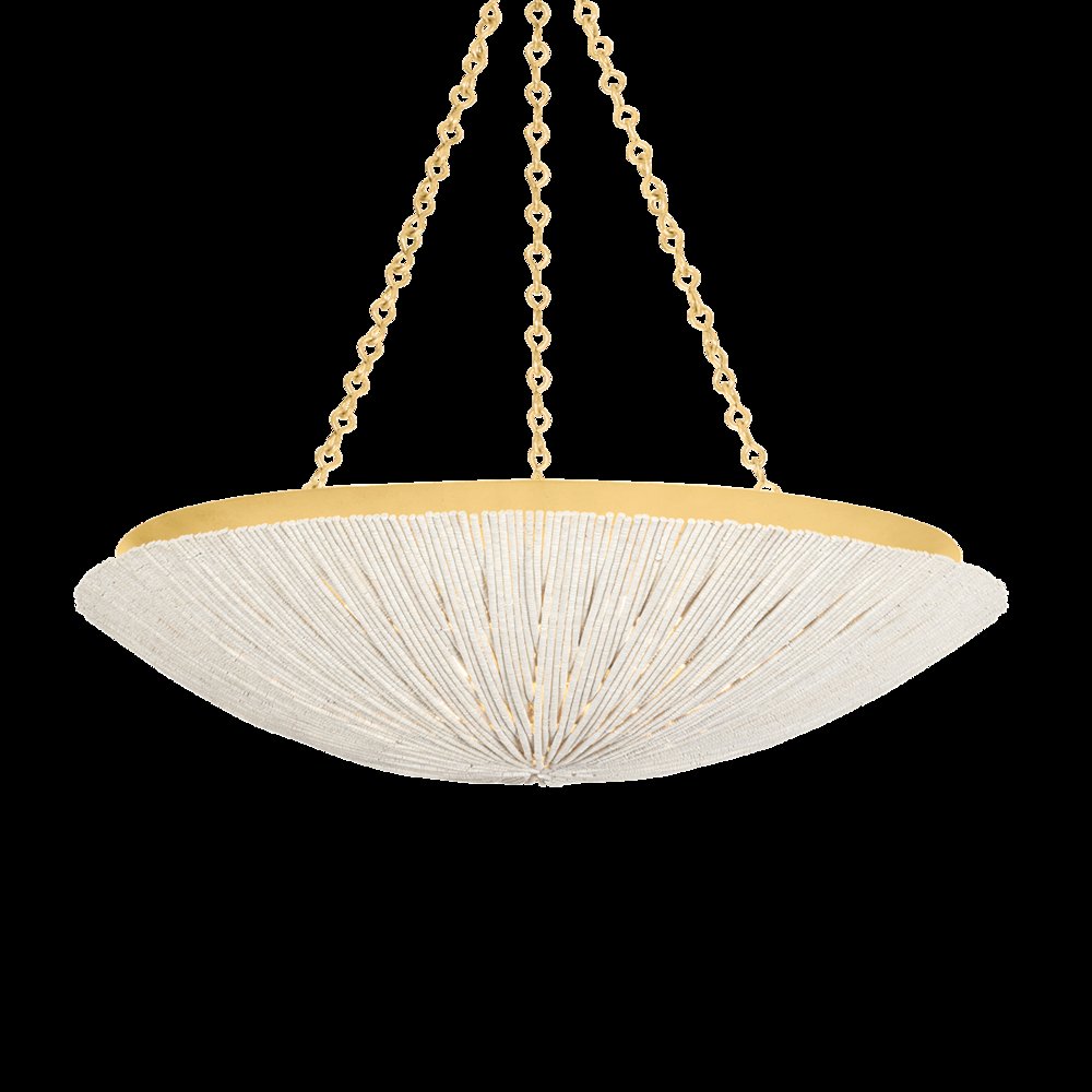 Summerside Pendant, Vintage Gold Leaf. Picture 1