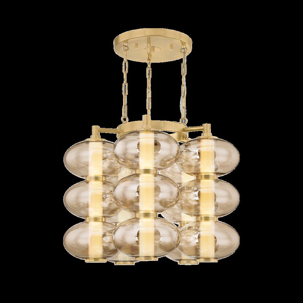 Toulouse Chandelier, Vintage Brass. Picture 1