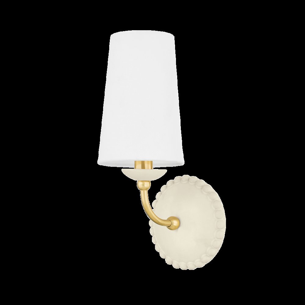 Rhea Wall Sconce, Aged Brass. Picture 1