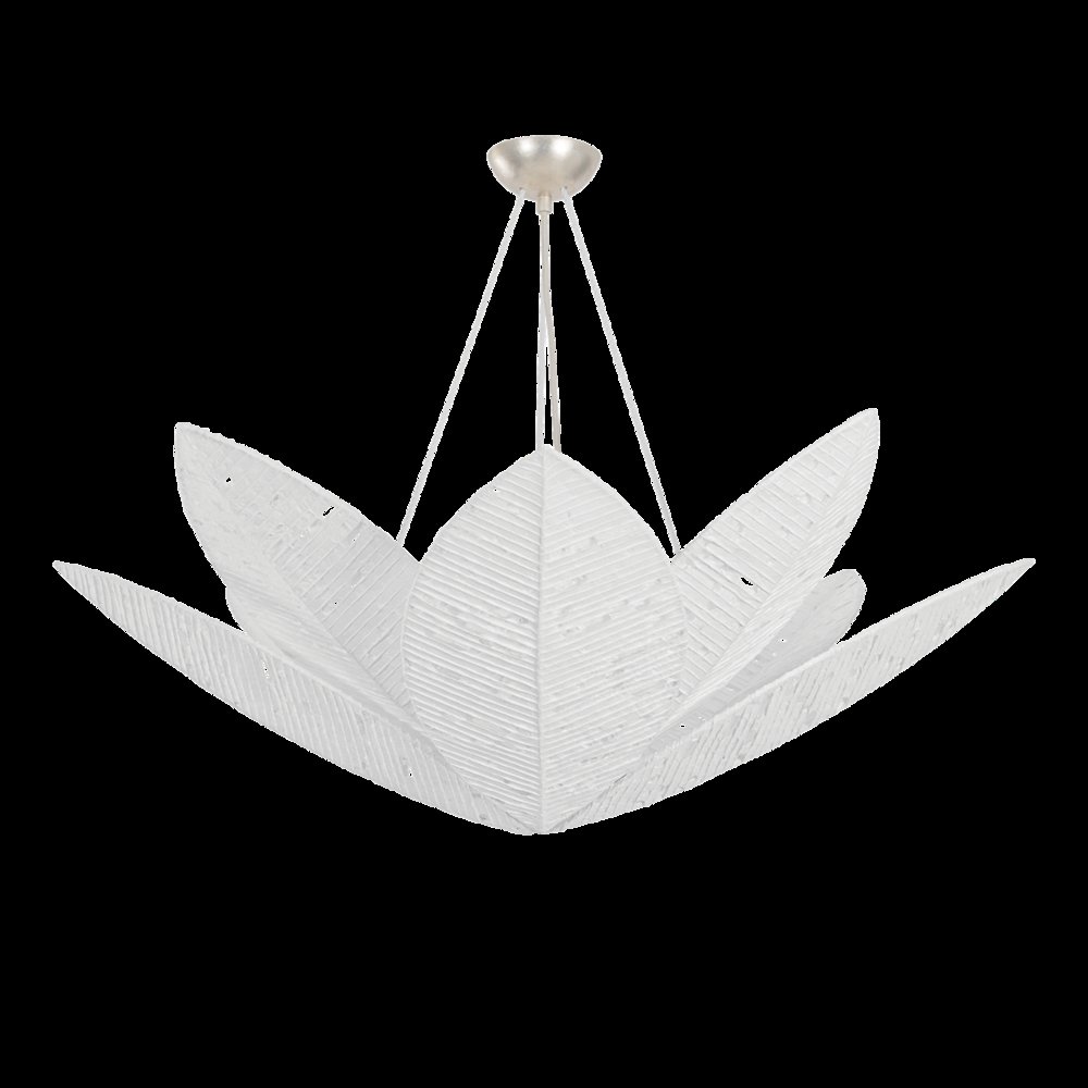 Azores Chandelier, Warm Silver Leaf. Picture 1