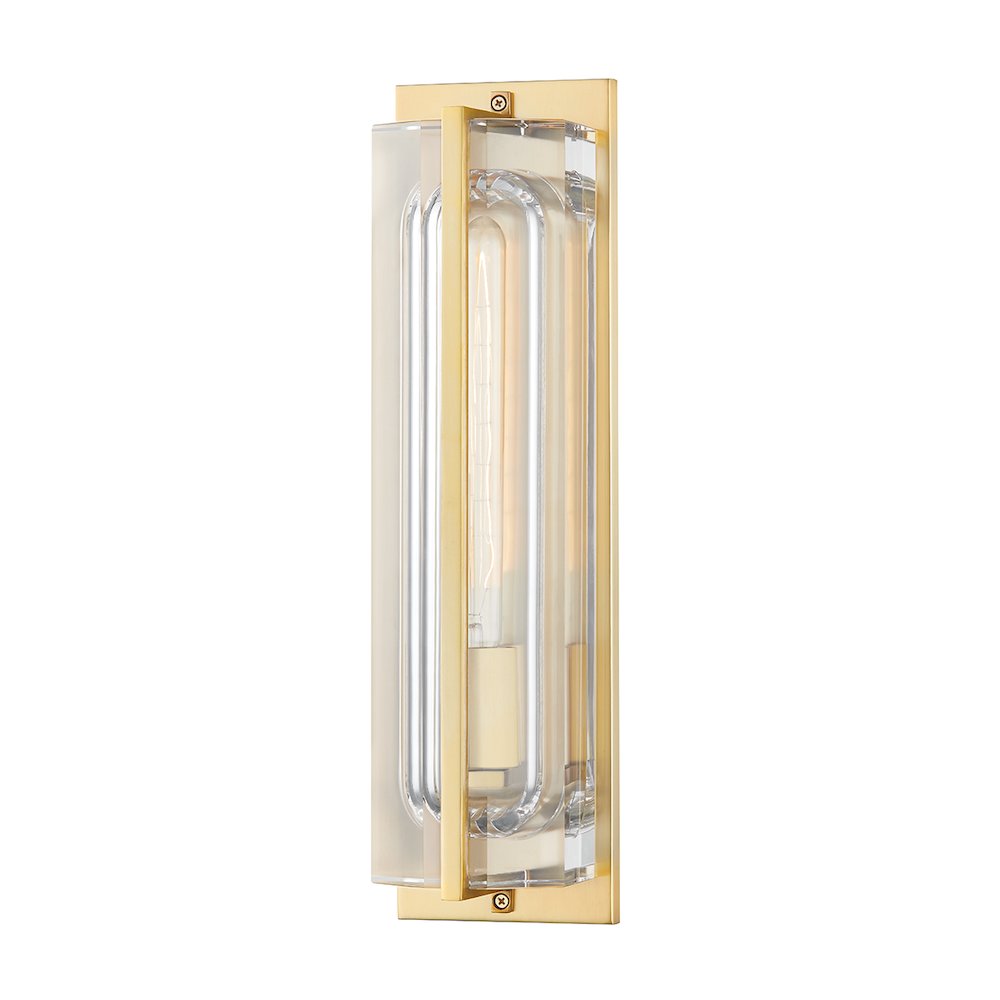 Hawkins Wall Sconce, Aged Brass. Picture 1